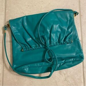 Elegant Teal Leather Bag
